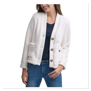 Tommy Hilfiger Faux-Sherpa Cardigan